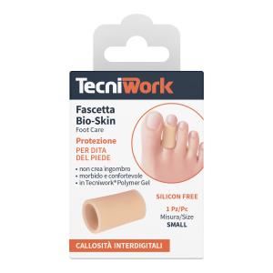 Fascetta tubolare per dita dei piedi in Tecniwork Polymer Gel color pelle Bio-Skin misura Small 1 pz