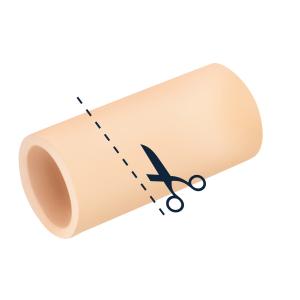 Fascetta tubolare per dita dei piedi in Tecniwork Polymer Gel color pelle Bio-Skin misura Small 1 pz