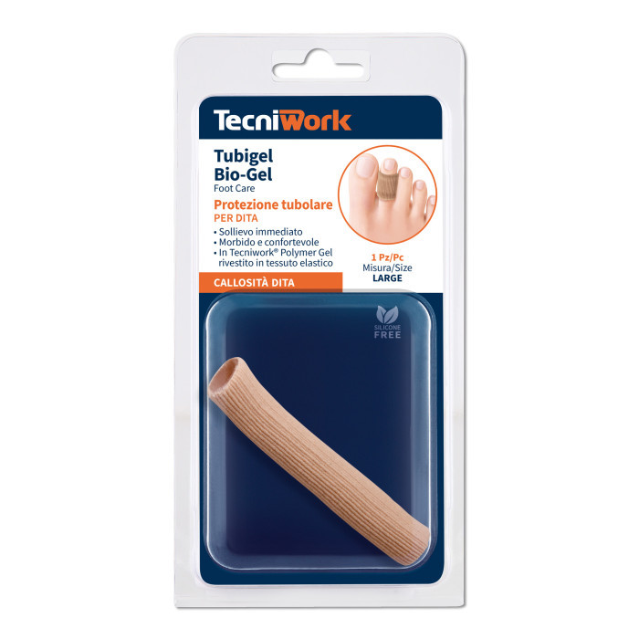 Protezione tubolare per dita in Bio-Gel e tessuto elastico misura Large 1 pz