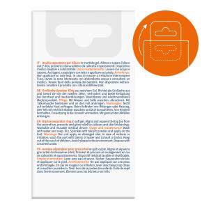 Alluxcare anello separatore e divaricatore per alluce misura Medium/Large 1 pz