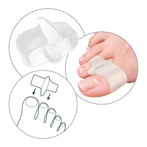 Alluxcare doppio anello separatore e divaricatore per alluce 1 pz