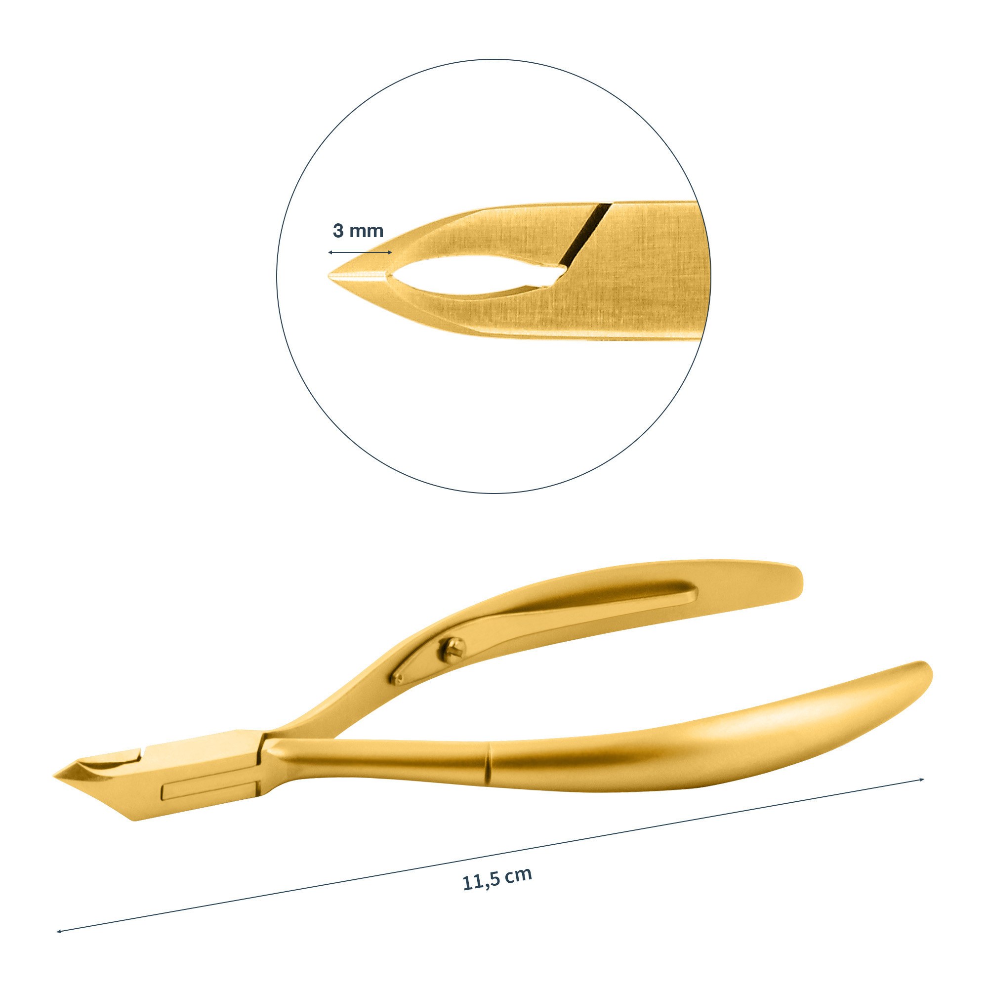 Tronchese professionale Gold Taglio cuticole 3 mm