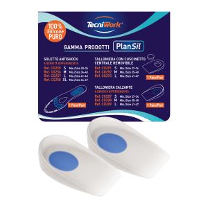 Talloniere calzanti in silicone con scarico misura Medium 1 paio