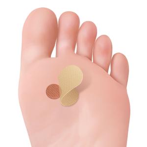 Cerotti anti-verruche per mani e piedi con 40% di Acido Salicilico 24+24 pz