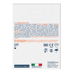 Cerotti anti-verruche per mani e piedi con 40% di Acido Salicilico 24+24 pz