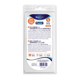 Talloniere in silicone con cuscinetto centrale removibile misura Small 1 paio