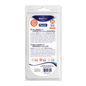 Talloniere in silicone con cuscinetto centrale removibile misura Medium 1 paio