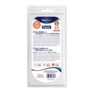 Talloniere in silicone con cuscinetto centrale removibile misura Large 1 paio