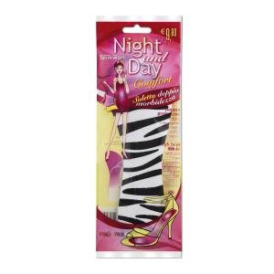 Solette 3/4 Night and Day fantasia Zebra 1 paio