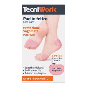 Pad protettivo in feltro adesivo sagomato per piedi 6 pz