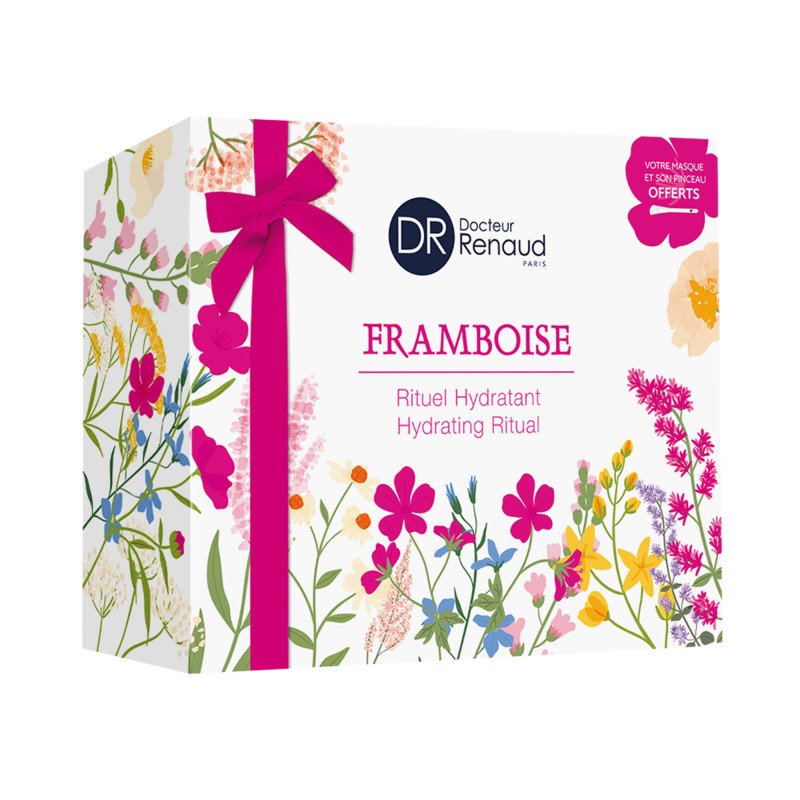 Cofanetto regalo Crema viso e Maschera idratante al Lampone