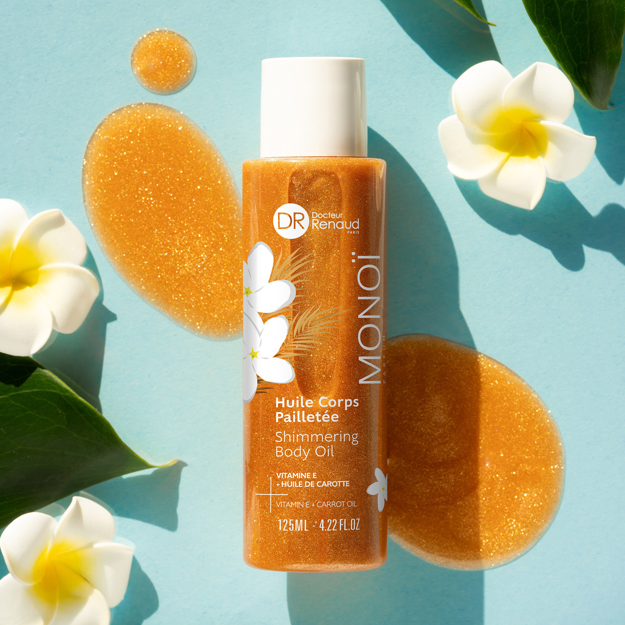 Olio corpo con glitter al Monoi in Limited Edition 125 ml