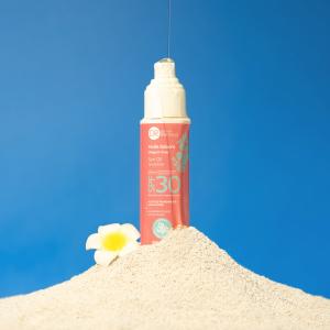 Olio solare viso e corpo SPF30 ai Fiori di Frangipane 100 ml