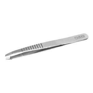 Pinzetta in Acciaio Inox con punta obliqua Rubis Pro-Grip