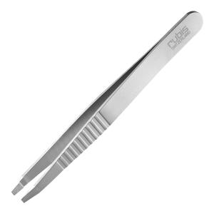 Pinzetta in Acciaio Inox con punta retta Rubis Pro-Grip
