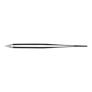 Pinzetta in Acciaio Inox con punta obliqua Rubis colore Nero