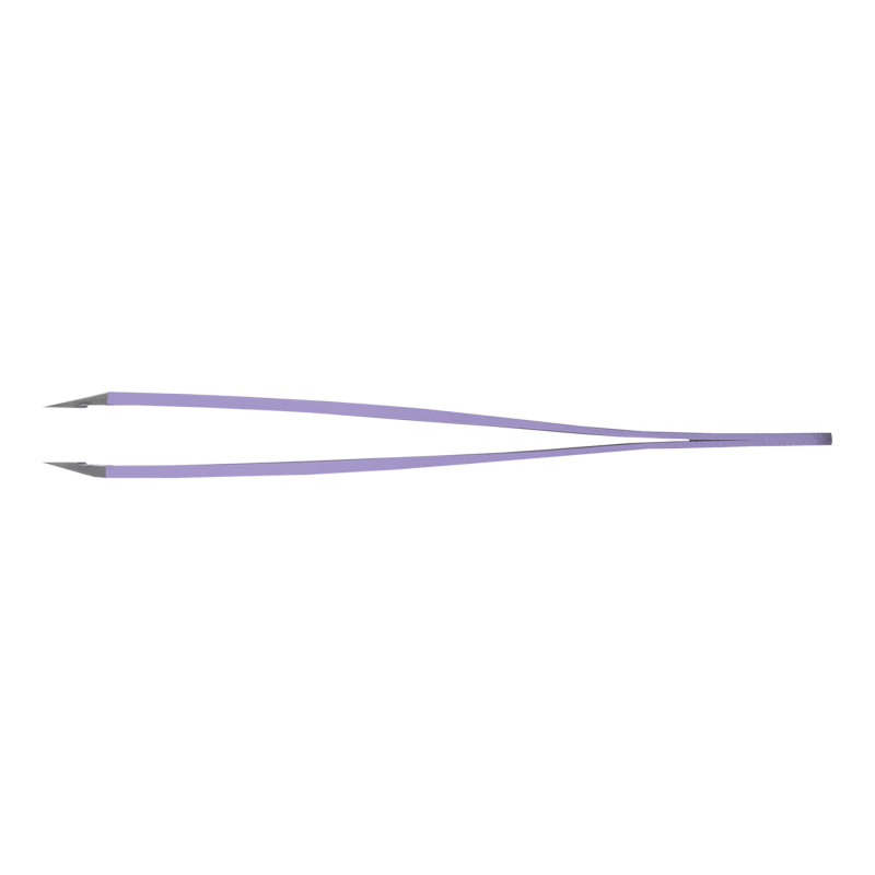 Pinzetta in Acciaio Inox con punta obliqua Rubis colore Viola