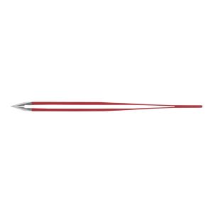 Pinzetta in Acciaio Inox con punta obliqua Rubis rossa Croce Svizzera