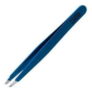 Pinzetta in Acciaio Inox con punta obliqua Rubis colore Blu