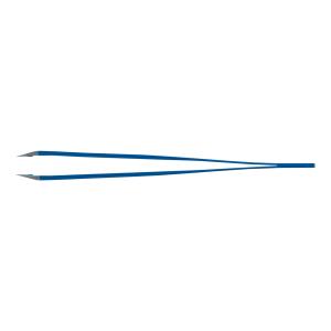 Pinzetta in Acciaio Inox con punta obliqua Rubis colore Blu