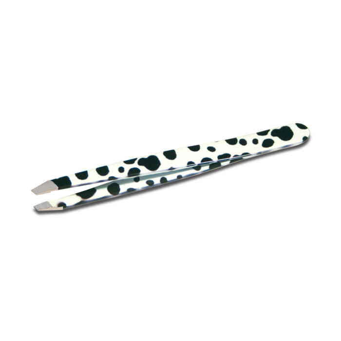 Pinzetta professionale per sopracciglia Mukka Nera con Punta Obliqua