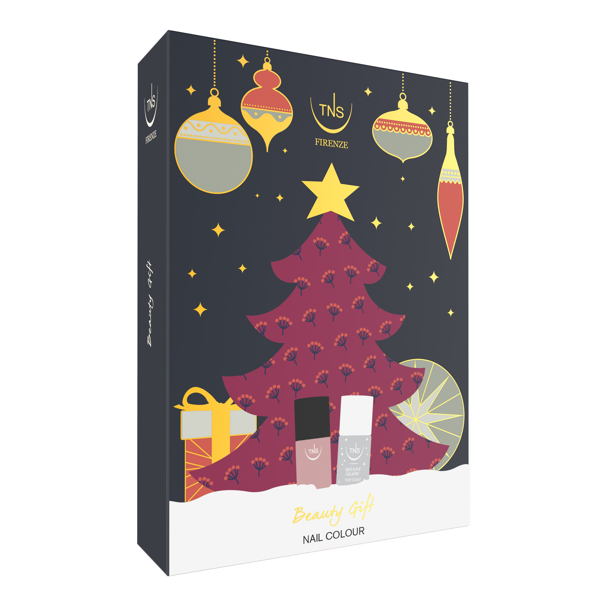 Cofanetto Christmas Beauty Gift con Smalto Rosa cipria e Instant Glow Top TNS