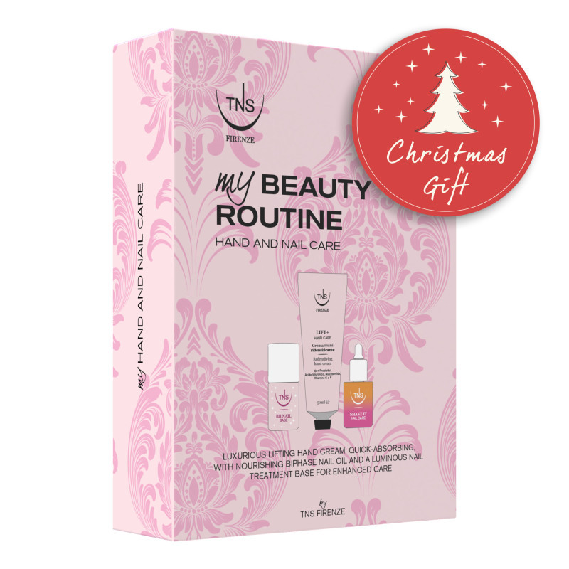 Cofanetto regalo Beauty Gift Crema mani Lift+, Olio bifasico unghie Shake-It, BB Nail rosa TNS