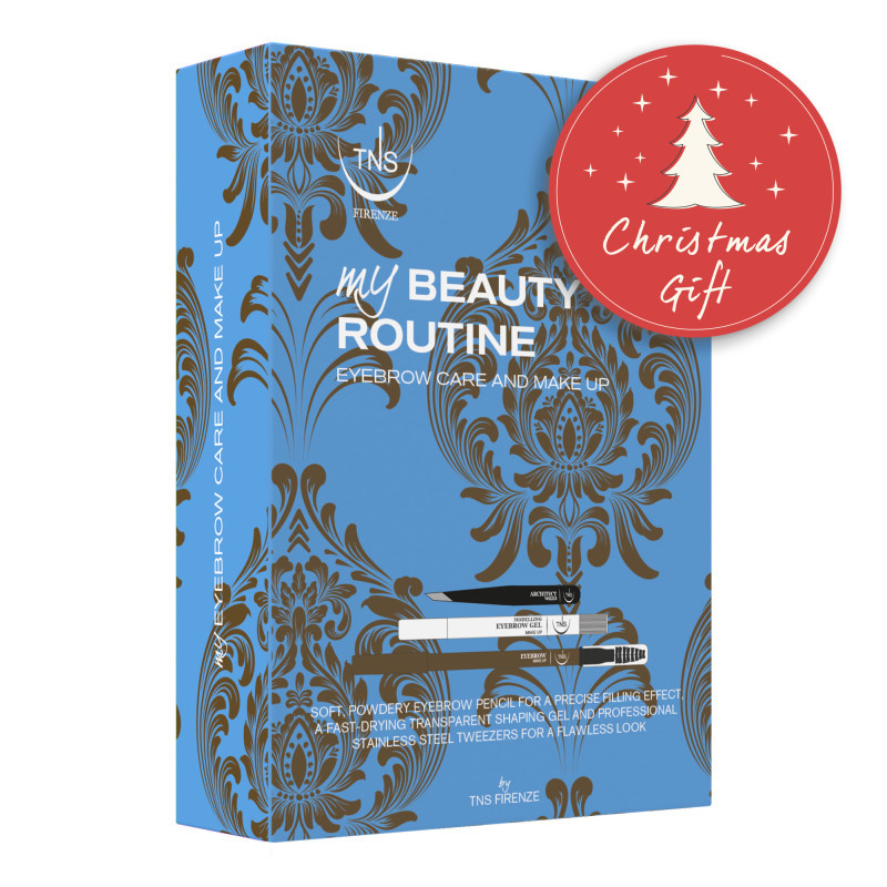 Cofanetto regalo Beauty Gift Gel fissante, Pinzetta, Matita marrone freddo sopracciglia TNS