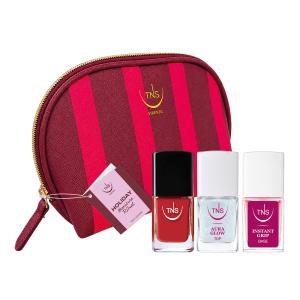 Beauty Gift Holiday Manicure Ritual con Base, Smalto Rosso e Top Coat TNS