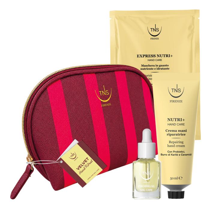 Beauty Gift Velvet Hand Ritual Crema mani Nutri+, Nail Oil e Maschera guanto TNS