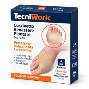 Cuscinetto Benessere Plantare per metatarsi in gel e tessuto elastico Mis. S/M 1 paio